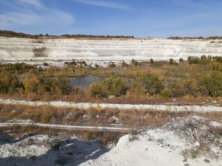 
Volsky chalk quarry, Saratov region, Russia