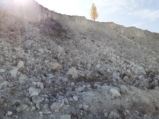 
Volsky chalk quarry, Saratov region, Russia