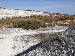 
Volsky chalk quarry, Saratov region, Russia