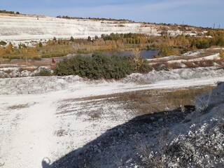 
Volsky chalk quarry, Saratov region, Russia