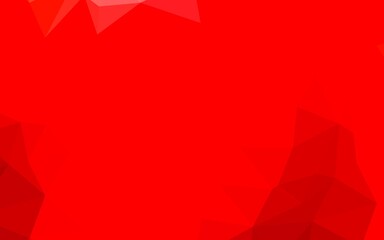 Light Red vector abstract polygonal cover.