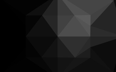 Dark Silver, Gray vector polygonal pattern.