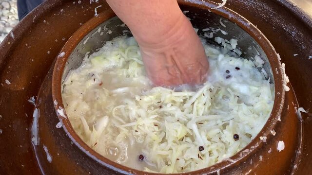 Sauerkraut herstellen