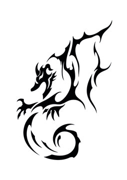 chinese dragon eighteenth of the big collection ethnic tattoo symbol sticker