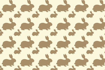 Digital paper rabbit. suitable for decoration and backdrop.