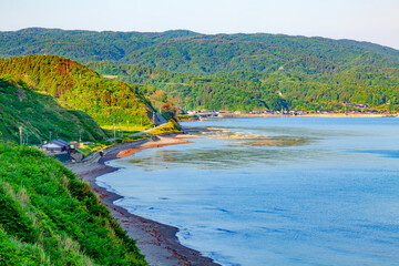 石川県輪島市三つ子浜の風景