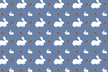 Digital paper rabbit. suitable for decoration and backdrop.