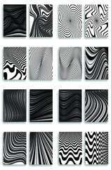 Fototapeta na wymiar Trendy cards design . Minimal modern style . Geometric pattern . Motion wallpaper element. For web and mobile app, paper art , brochure , poster, booklet