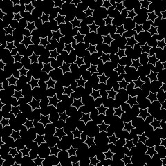 Obraz premium Stars chaos seamless pattern background. Design element for textile print