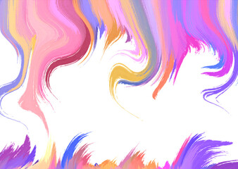 abstract geometric pattern with foil brush
