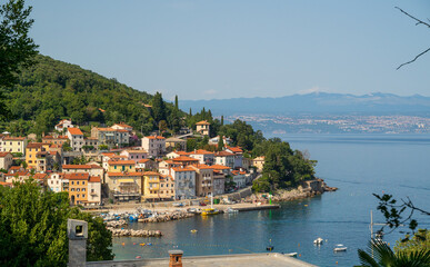 Fototapeta na wymiar Image of Croatian coastal city at Istria region during summer.