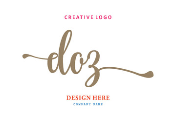 simple DOZ letter arrangement logo is easy to understand, simple and authoritative