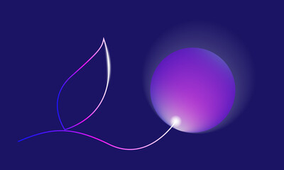 abstract background with glowing circle