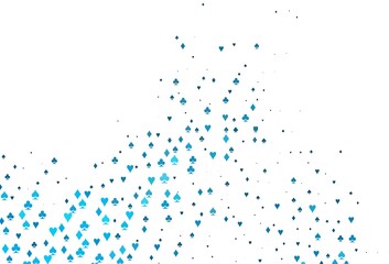 Light BLUE vector layout with elements of cards.