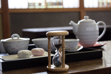日本茶が出来上がるまでの待ち時間