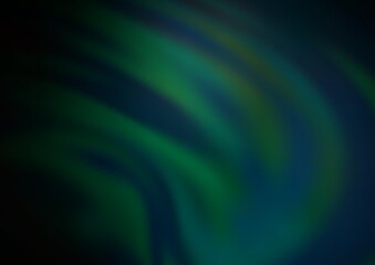 Dark Green vector abstract blurred pattern.