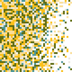 Multi colored pixelation. Vector background with colored pixel grid. Pixel mosaic illustration.