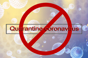 quarantine coronavirus background, abstract blurred theme coronavirus pandemic epidemic