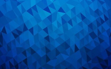 Dark BLUE vector abstract mosaic background.