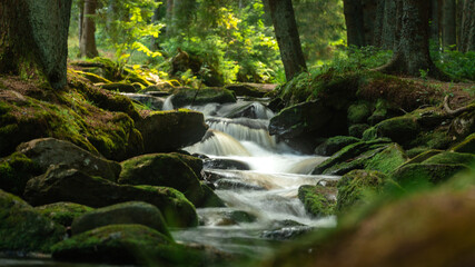 Stream at glacial lake Prasily