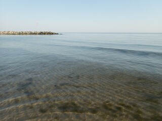 romantic baltic coast empty beach