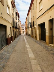 Fototapeta na wymiar small street in marça spain, country side