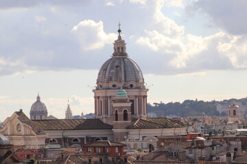 Fototapeta na wymiar view of rome city from top famous landmarks of rome city