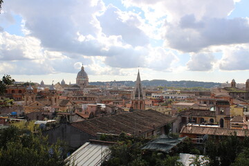 view of rome city from top famous landmarks of rome city