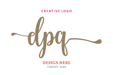 simple DPQ letter composition logo easy to understand, simple and authoritative