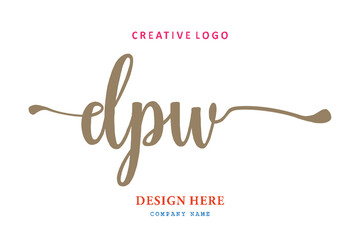 simple DPW letter composition logo easy to understand, simple and authoritative