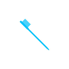 Toothbrush icon flat.