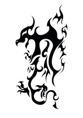 chinese dragon thirtieth of the big collection ethnic tattoo symbol sticker