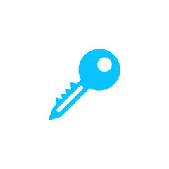 Key icon flat.