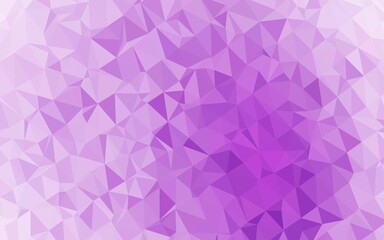 Fototapeta premium Light Purple vector blurry triangle template.