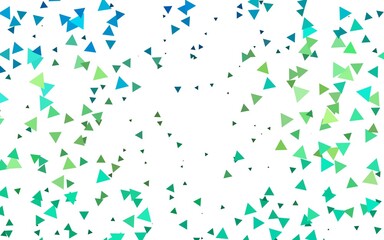 Light Green, Yellow vector texture in triangular style.