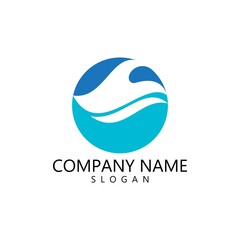 Obraz premium Water wave Logo
