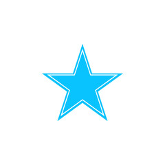 Star icon flat.
