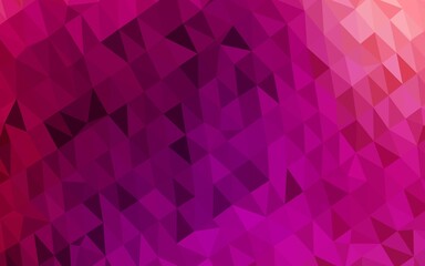 Obraz premium Light Purple vector blurry triangle pattern.