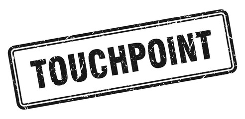 touchpoint stamp. square grunge sign on white background