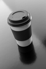 black on black coffee to go cup