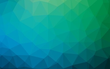 Light Blue, Green vector blurry triangle pattern.