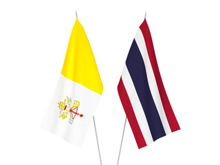 Thailand and Vatican flags