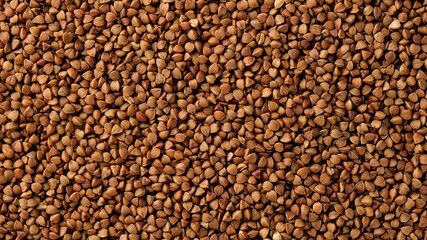 raw buckwheat top view