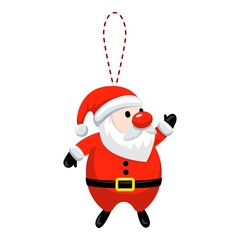 Santa Claus icon. Cartoon of Santa Claus vector icon for web design isolated on white background