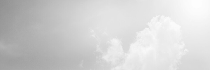 Black sky with white cloud. Dark background before Rainstorm.