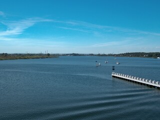 wisla river deltain northern poland