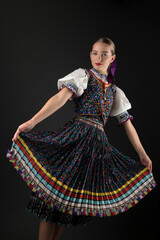 Slovak folklore. Slovak folk dancer.