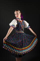 Slovak folklore. Slovak folk dancer.