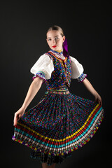 Slovak folklore. Slovak folk dancer.