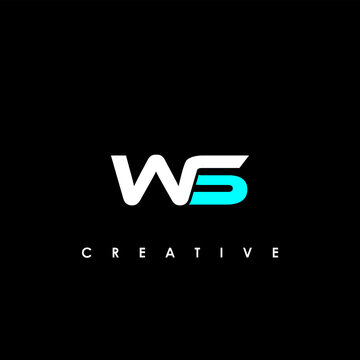 WS Letter Initial Logo Design Template Vector Illustration	
